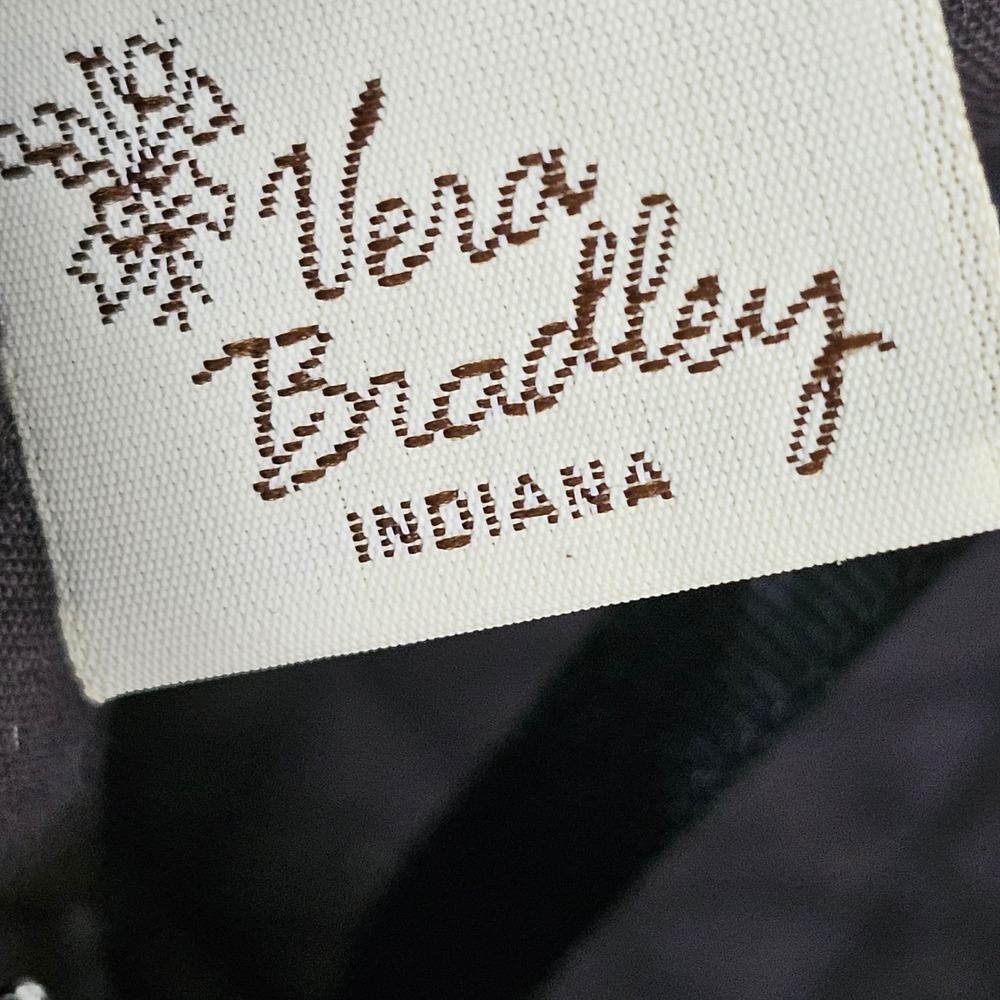 Vera Bradley Night Owl Quilted Cotton Garment Bag Carrier Brown Paisley Retired - Picture 4 of 4